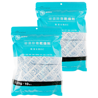 aibo 吸濕除霉乾燥劑 夾鍊袋裝 台灣製 1.2kg 20包, 2袋