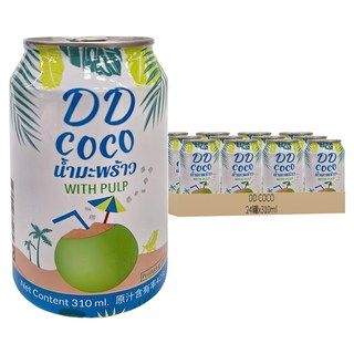 DD 果粒椰子汁 原汁含有率40%, 310ml, 24罐
