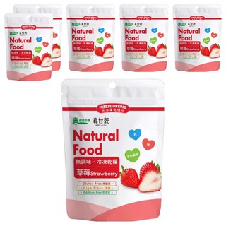 義美生機 冷凍乾燥草莓 13g 無加糖無調味 無麩質 無添加劑, 6包