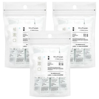 Shallop 刷樂 植漱口隨身包 海霧 10條入, 120ml, 3袋