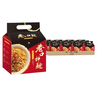 統一巷口拌麵 紅油椒麻 105g - 香辣夠味 麵條Q彈 在家輕鬆享受道地台灣風味, 24包