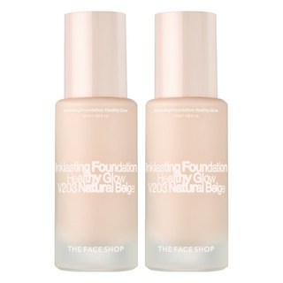THE FACE SHOP 菲詩小舖 fmgt 台灣公司貨 貼妝恆潤粉底液 SPF35 PA++ 35ml, V203, 2瓶
