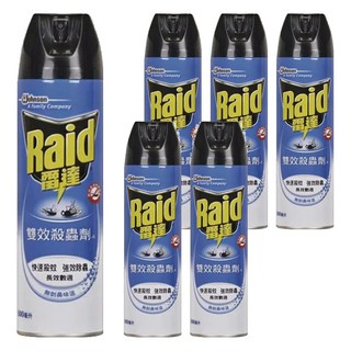 Raid 雷達 雙效殺蟲劑, 500ml, 6瓶