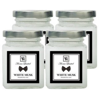 室內香氛擴香膏 持久清新 居家香氛, 120g, 4入, 白麝香