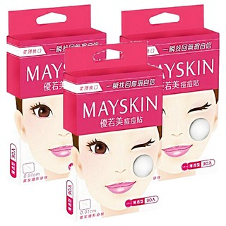 MAYSKIN 優若美 痘痘貼 薄透型, 30入, 3盒