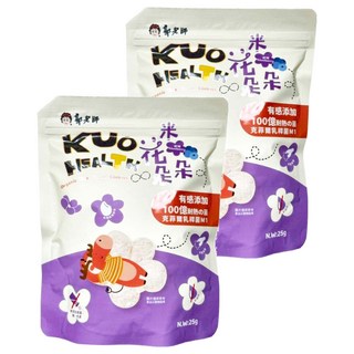 郭老師 米花朵朵寶寶米餅, 25g, 藍莓口味, 2包