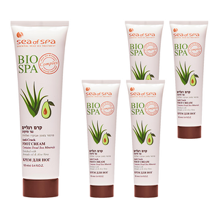 Sea of Spa 酪梨蘆薈抗裂腳霜 100ml，舒緩敏感，滋潤保濕, 5條, 1件