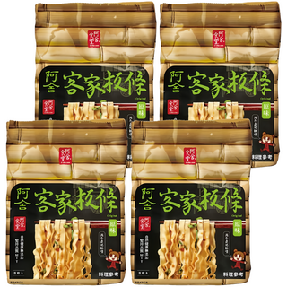 阿舍食堂 客家粄條 勁寬板條口感 原味 蛋奶素, 475g, 4袋