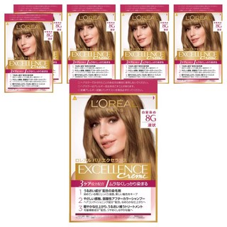 LOREAL Paris 巴黎萊雅 優媚霜三重護髮染髮霜 蜜茶棕 8g, 6件