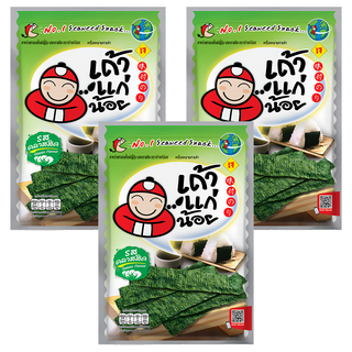 TAO KAE NOI 小老板 海苔片 經典原味, 3包, 26g
