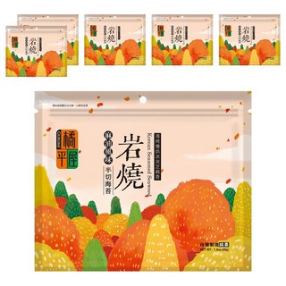 橘平屋 岩燒半切海苔，麻油風味，零食好滋味，下酒菜，包壽司，煮湯調味, 40g, 6包