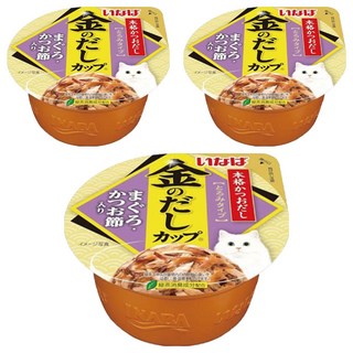 INABA 金湯杯 70g 綠茶消臭成分, IMC-136 鮪魚 + 柴魚片, 3個