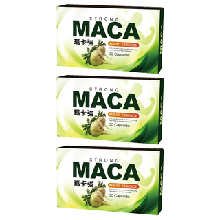 瑪卡強膠囊 MACA.L 精胺酸 鱉蛋 鋅酵母 燕窩胜肽 黑瑪卡, 0.6g, 30顆, 3盒