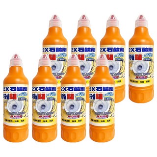 淨新 2X石鹼劑 500ml 4罐組 馬桶清潔劑 強效除垢 除臭抗菌, 8瓶