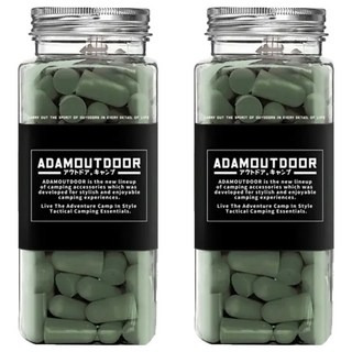 ADAMOUTDOOR 降噪隔音耳塞 軟式耳栓, 120顆, 2瓶