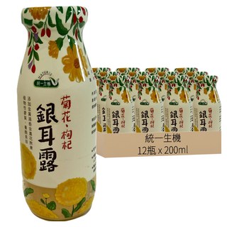 統一生機 菊花枸杞銀耳露, 200ml, 12瓶