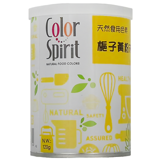 Color Spirit 梔子黃色素粉末 天然食用色素, 120g, 1罐