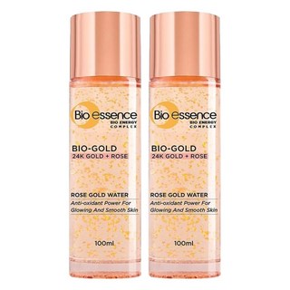 Bio essence 碧歐斯金萃精華 玫瑰 24K金萃取提亮 延緩肌膚老化 保濕自然透亮 含日本玫瑰精華, 100ml, 2瓶
