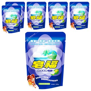 皂福 洗衣皂精 補充包 溫和不傷肌膚 嬰幼兒及貼身衣物適用, 2kg, 6包