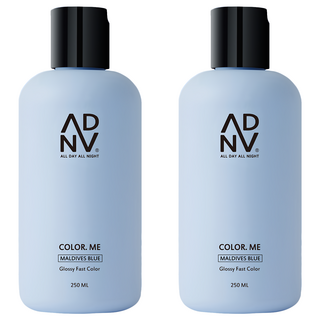 A.D.A.N 全時呵護 補色洗髮精/彩染補色劑 馬爾地夫藍, 250ml, 2瓶