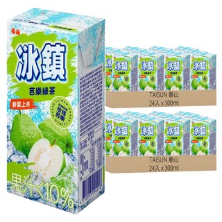 TAISUN 泰山 冰鎮芭樂綠茶, 300ml, 48入