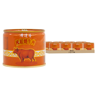 廣達香 辣紅燒牛肉, 210g, 24罐