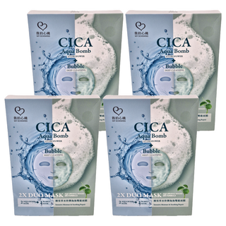 MY SCHEMING 我的心機 積雪草水炸彈面膜 + 泡泡面膜, 4片, 4盒