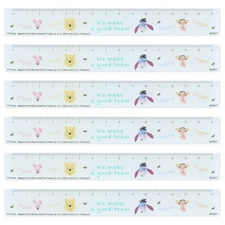 sun-star 小熊維尼直尺 15cm, 維尼夥伴, 6支