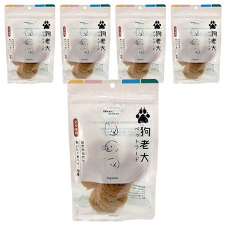 狗老大 寵物零食, 5包, 芝麻雞腿圓片, 100g