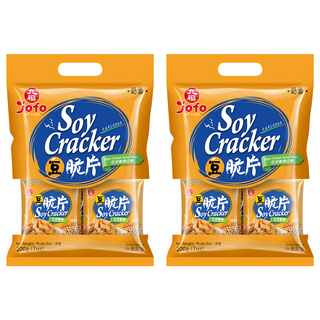 九福 豆脆片, 日式醬燒口味, 獨立包裝, 非基因改造, 200g, 2袋