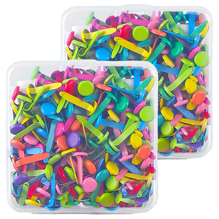 Kohimo 彩虹兩腳釘收納盒 4W179, 200入, 2盒