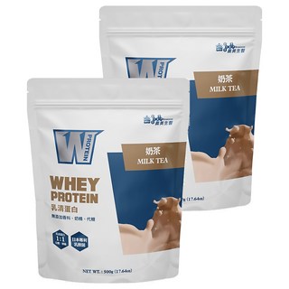 義美生醫 W PROTEIN乳清蛋白飲 奶茶, 2包, 500g