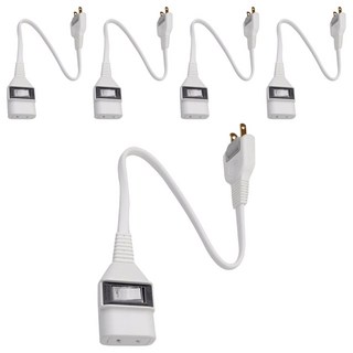 Mayka 明家 1插1開關中繼線15A AC 110V 60Hz, 30cm, 白色, 5個