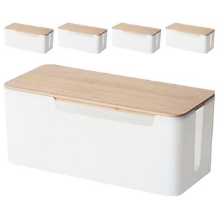 安可 木蓋電線收納盒 02 大號 30 x 13 x 12cm, 5個