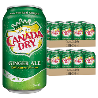 CANADA DRY 薑汁汽水, 355ml, 24罐