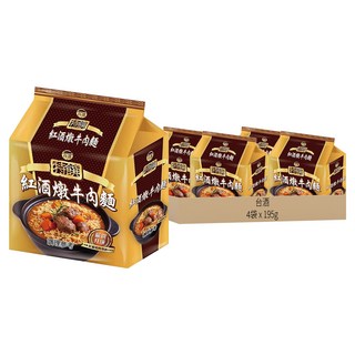 台酒 特饌 紅酒燉牛肉麵 195公克, 12包