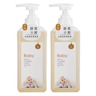 KU.KU Duckbill 酷咕鴨 米萃高分解酵素奶瓶蔬果清潔液, 800ml, 2瓶