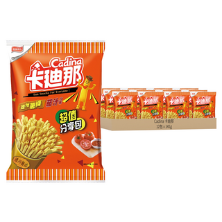 Cadina 卡迪那 德州薯條 茄汁口味, 141g, 12包
