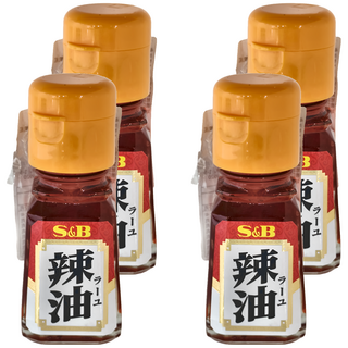 S&B 愛思必 辣油, 日本產, 按壓出口設計, 31g, 4瓶
