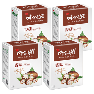 味全 高鮮香菇調味料，台灣在地香菇，無添加防腐劑，人工色素, 320g, 4盒