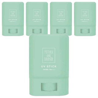 MOTHER AND DAUGHTER 透明防水UV親子防曬棒 防蚊加強 SPF50+ PA++++, 15g, 5個