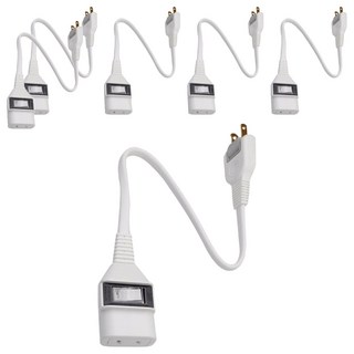 Mayka 明家 1插1開關中繼線15A AC 110V 60Hz, 30cm, 白色, 6個