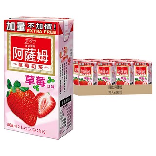 匯竑 阿薩姆 奶茶 草莓風味 24入, 300ml