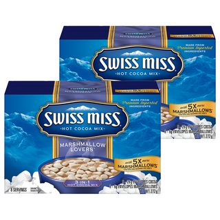 SWISS MISS 濃情棉花糖可可粉 內含5倍棉花糖, 34g, 8包, 2盒