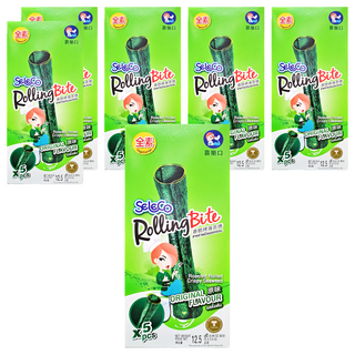 SELECO 喜樂口 香脆烤海苔捲 原味 5入, 12.5g, 6盒