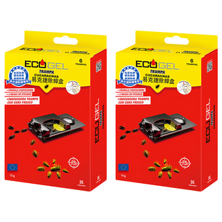 ECOGEL 易克捷 除蟑盒 6入, 15g, 2盒