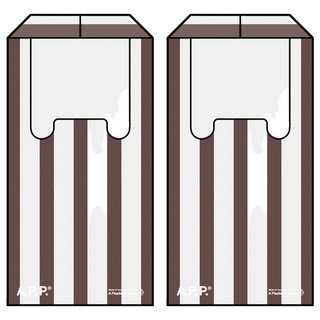 A Plastic Project 咖啡線條 11.5x8.6cm 550ml, 2個