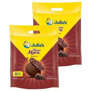 Julie's 茱蒂絲 Choco More 巧克力味夾心餅，352g (12.4 oz) Set 8包, 2袋