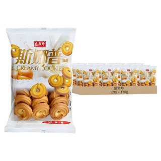 盛香珍 斯娜普蛋酥 奶蛋素, 130g, 12包