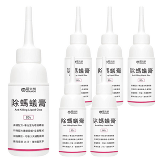 HUKUROU 福來朗 除螞蟻膏 80g 高糖配方 室內螞蟻, 6瓶